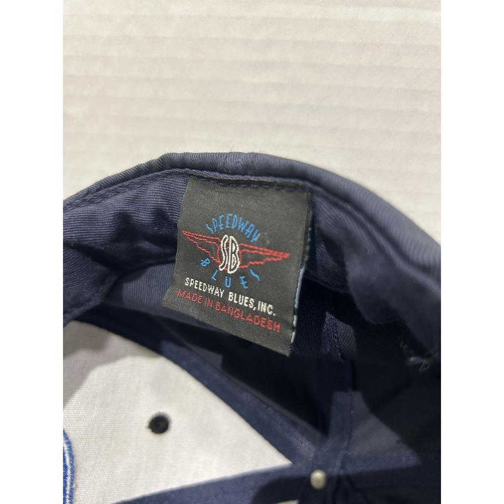 Ford Hat Speedway Blues Black with Blue Stripe - Picture 4 of 4